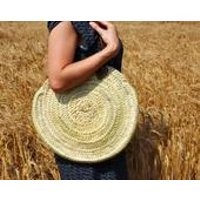 Round Handmade basket Straw bag   Summer carrycot, palm tree leaves bag, boho bag, French market basket | Etsy (US)