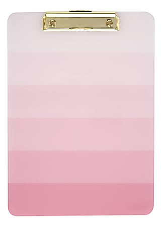 Office Depot Brand Fashion Clipboard 9 x 12 12  Pink Ombre - Office Depot | Office Depot and OfficeMax 