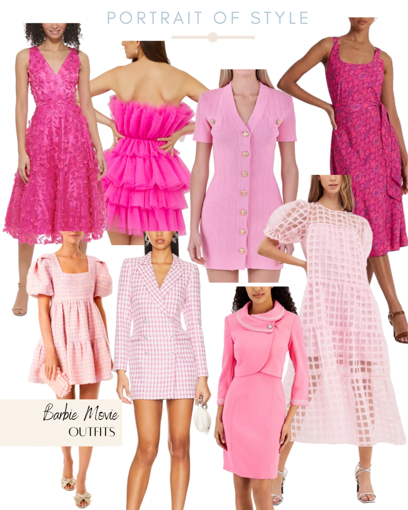 Barbie Movie Outfit Inspo! 

#barbie #barbiemovie #barbiepink #barbieoutfit #pinkdress #pinkdresses #barbiedress 