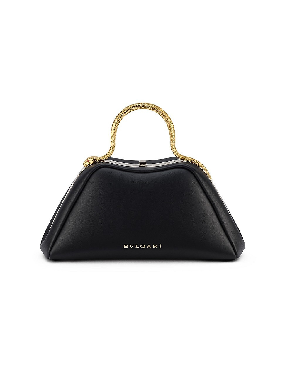 Women's Mini Serpentine Leather Top-Handle Bag - Black | Saks Fifth Avenue