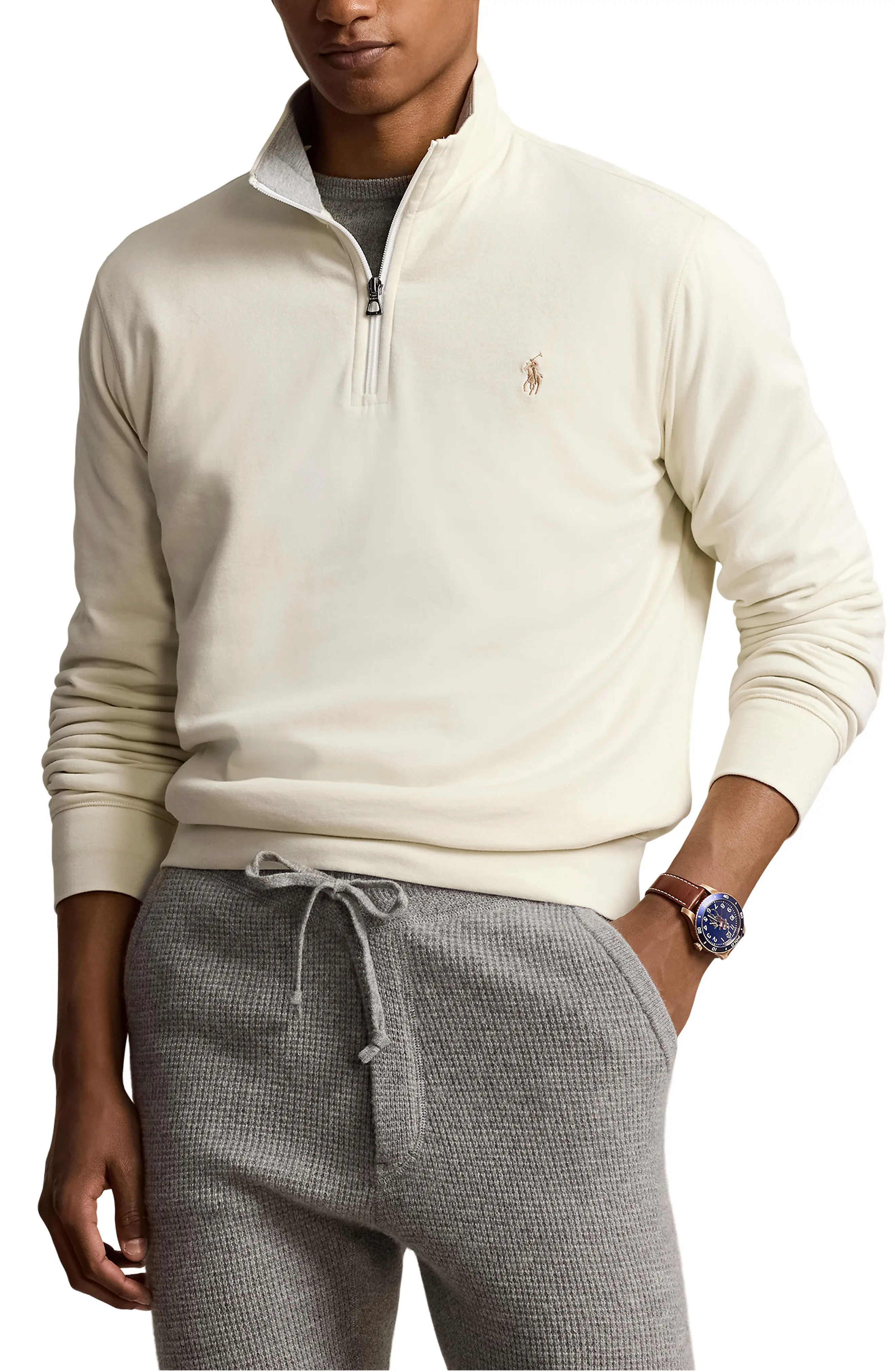 Luxury Jersey Quarter-Zip Pullover (Men) | Nordstrom | Nordstrom