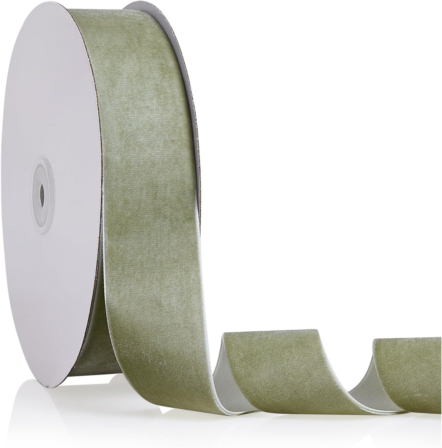 1.5" X 20 Yards Dusty Green Velvet Ribbon for Christmas Tree Wreath Decoration Handmade Crafts Ornaments Gift Wrapping & Bow Making | Amazon (US)