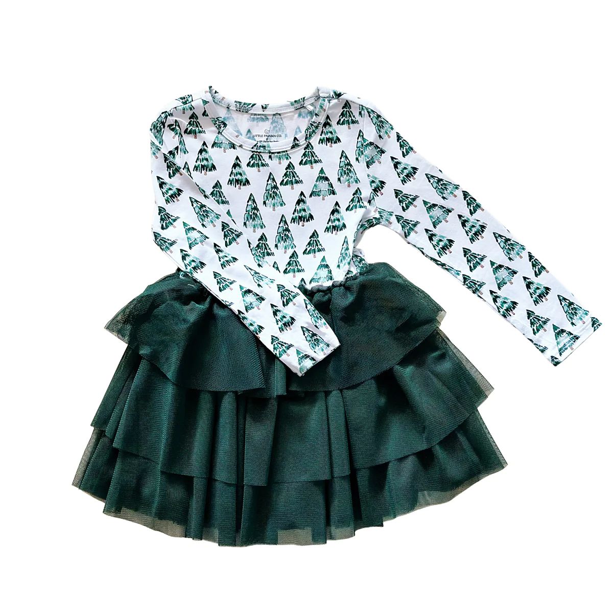 Evergreen Tutu Dress | Little Pajama Co.