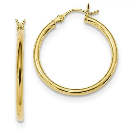 White Sterling Silver Earring Hoop Women'S 26.5 mm 24.7 | Walmart (US)