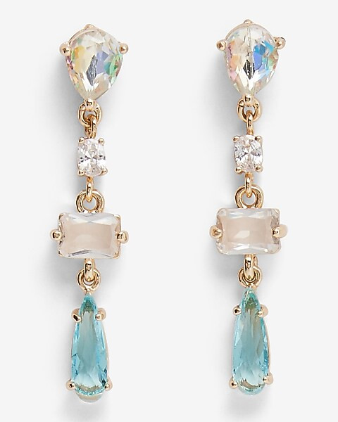 Stone Linear Drop Earrings | Express