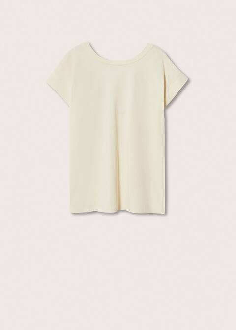 Scoop back T-shirt | MANGO (UK)