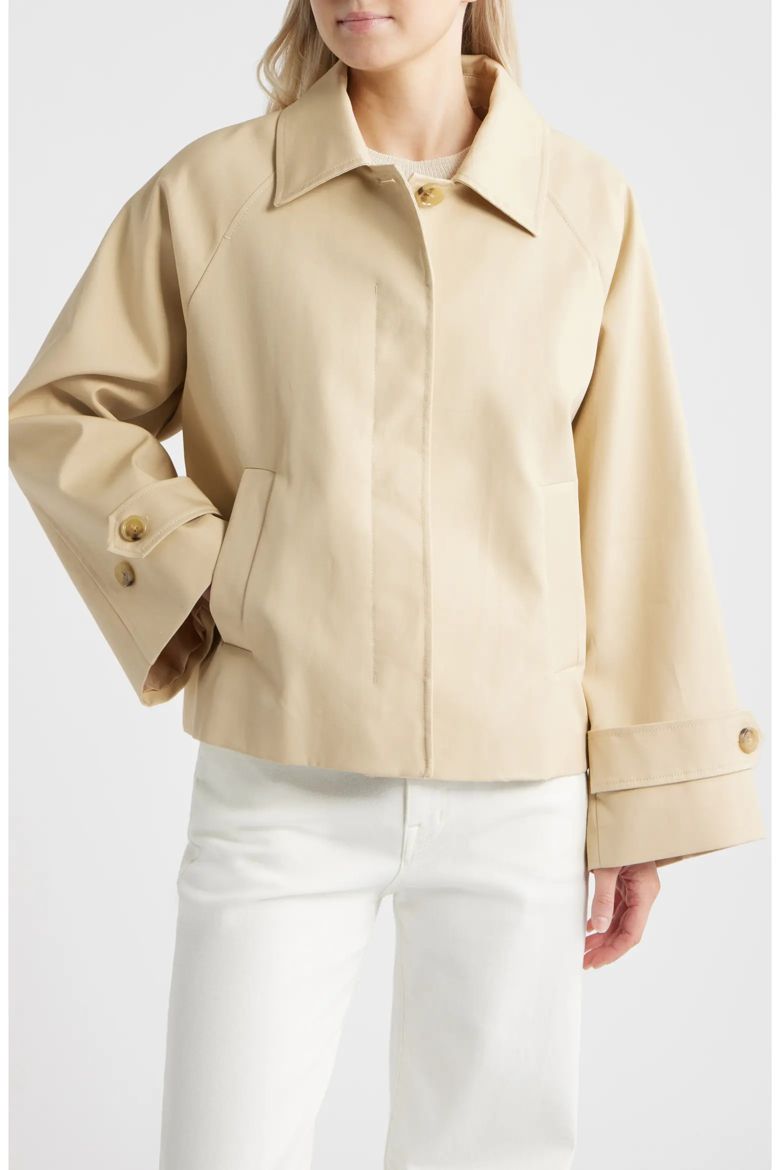 Cuba Oversize Short Cotton Trench Coat (Women) | Nordstrom | Nordstrom