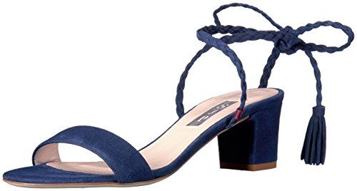 SJP by Sarah Jessica Parker Women's Elope Dress Sandal, Oceano Suede, 38.5 EU/8 B US | Amazon (US)