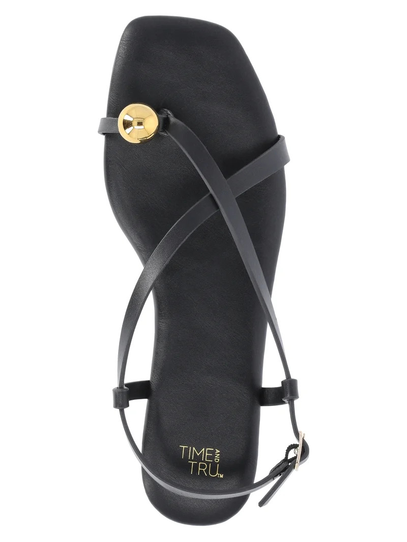 Time and Tru Women's Pearl Toe Ring Sandals | Walmart (US)