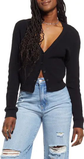 Ribbed Cotton Blend Cardigan | Nordstrom