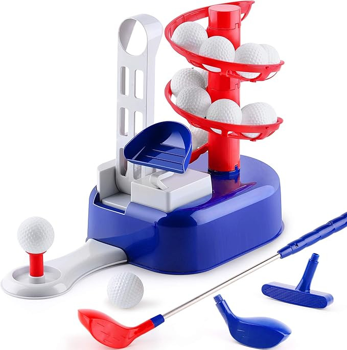 iPlay, iLearn Kids Blue Golf Toy Set W/Left & Right Club Head, Boy Outdoor Sport Toy Age 3-5, Tod... | Amazon (US)