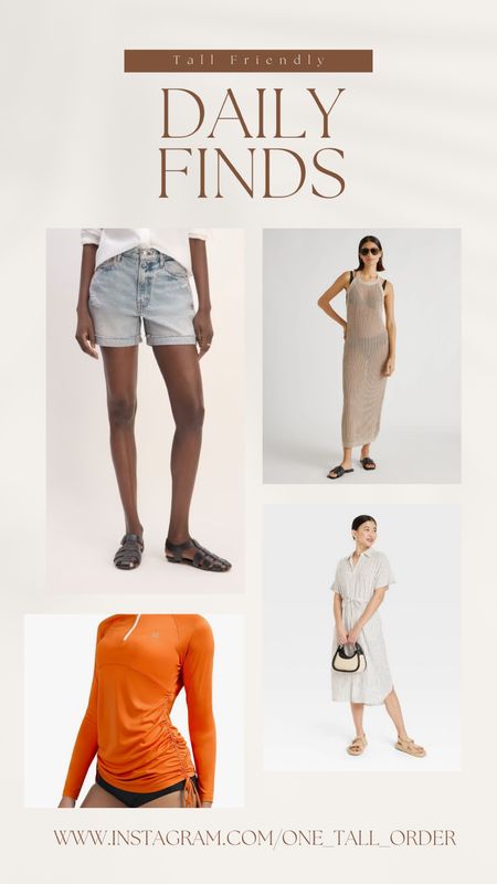 Tall and tall friendly summer finds
Longer inseam shorts at Everlane on sale for $40, 20% off summer dresses and sandals at Target, summer essentials at Quince, tall friendly rashguards at Amazon and Lands End 

#LTKtravel #LTKActive #LTKsalealert