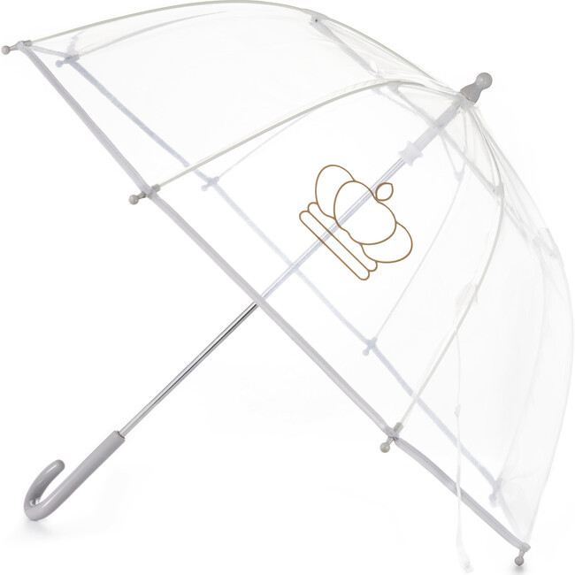 Umbrellas | Clear Umbrella, Gold Logo Little Crowns NYC | Maisonette | Maisonette