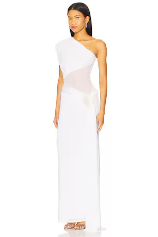 x Yhasmina Ferrara Lea Gown in White | Revolve Clothing (Global)