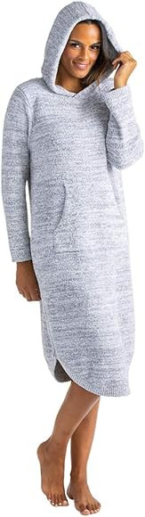 Softies Women's Ultra Soft Marshmallow Hooded Lounger with Plush Melange Fabric & Kangaroo Pocket | Amazon (US)