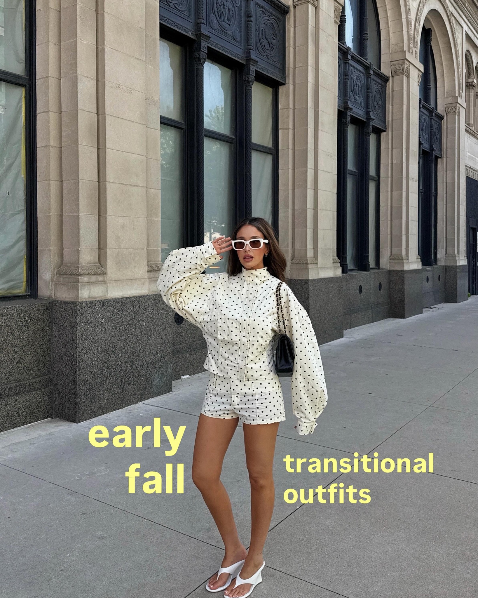 basically long sleeves + shorts on repeat 🤏🏽👀🍂