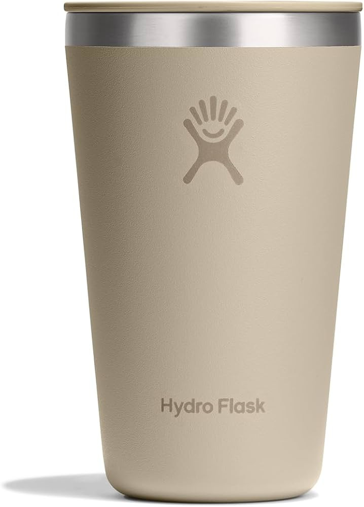 Hydro Flask All Around Tumbler Press-in Lid, Insulated Travel Mug, Stainless Steel Coffee Cup 16 ... | Amazon (US)