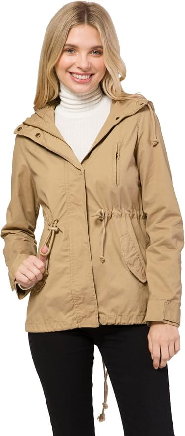 Women's Military Anorak Jacket Utility Safari Hoodie | Hooded Utility Coat | Amazon (US)