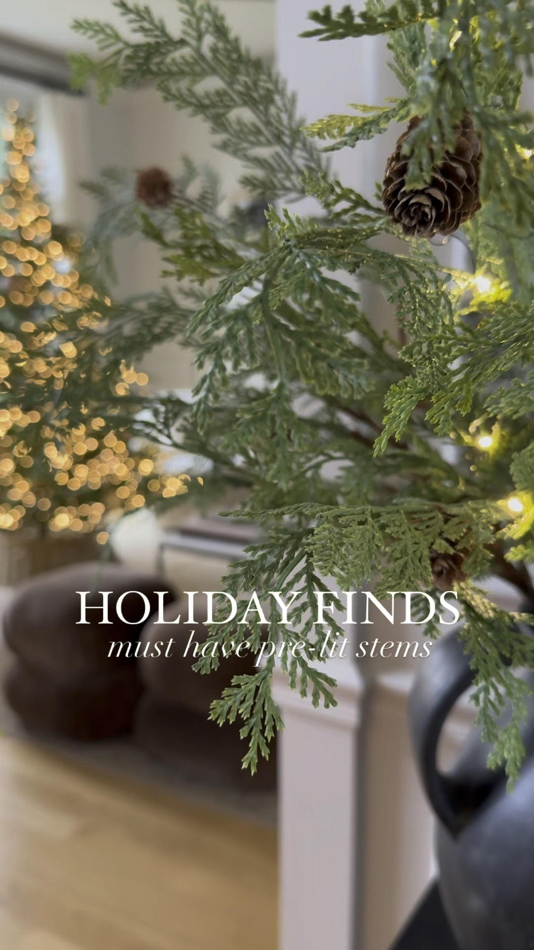 I found the prettiest pre-lit stems under $10 for the Holidays! 

#LTKVideo #LTKHome #LTKHoliday