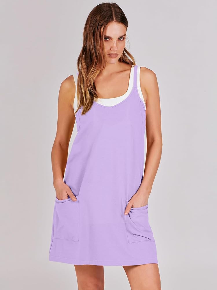 ANRABESS Women Summer Mini Romper Dress Workout Tennis Active Sports Athleisure Outfits built in ... | Amazon (US)