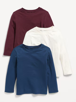Unisex Long-Sleeve T-Shirt 3-Pack for Toddler | Old Navy (US)