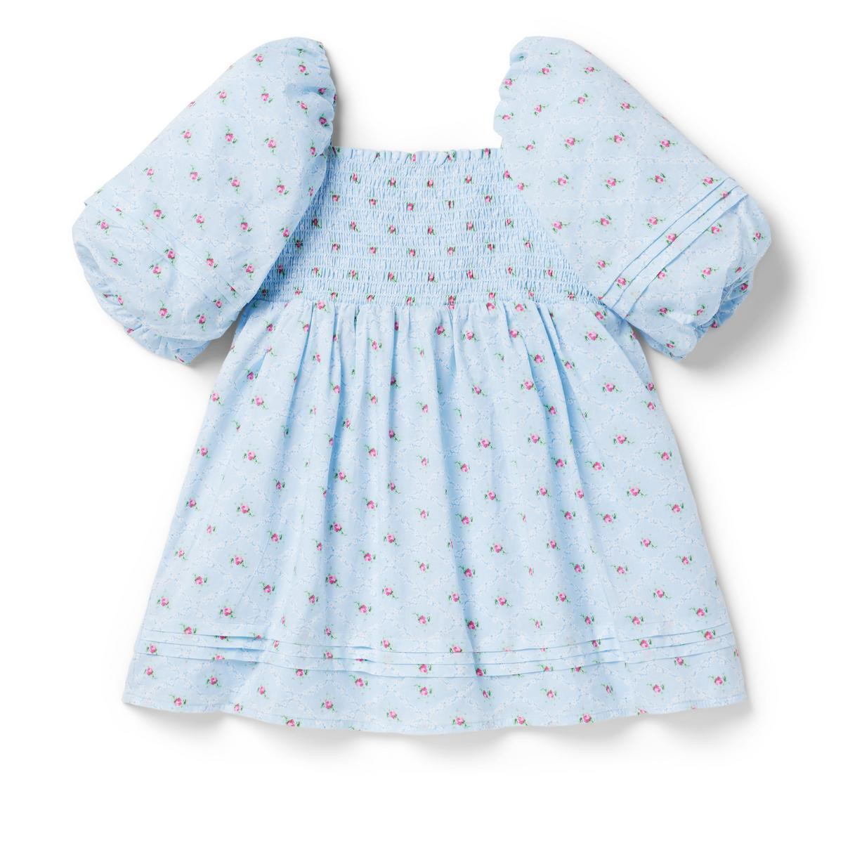The Natalie Floral Smocked Bubble Sleeve Dress | Janie and Jack