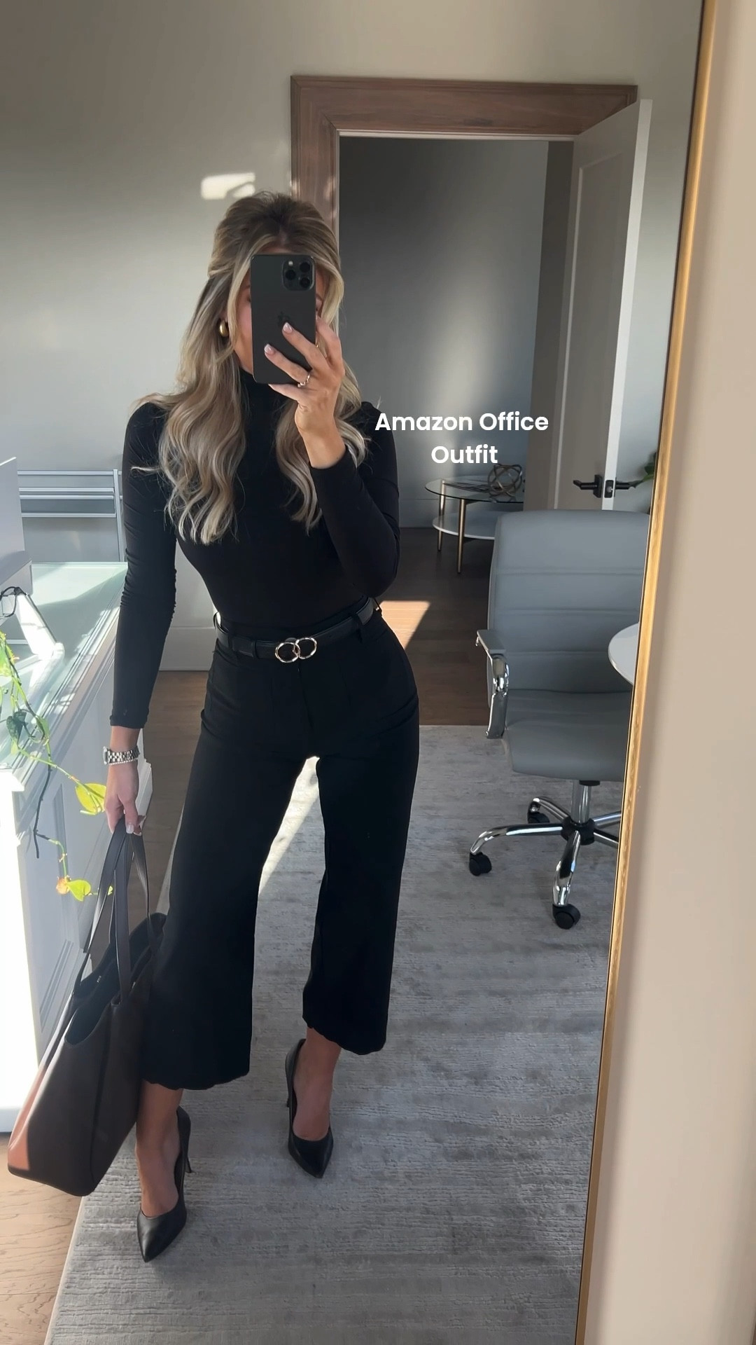 Corporate office outfits from Amazon 🫶🏻 wearing XS in bodysuit and size 26 in pants! 

#LTKWorkwear #LTKFindsUnder50