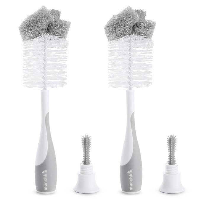 Munchkin Sponge Bottle Brush, 2 Pack, Grey | Amazon (US)