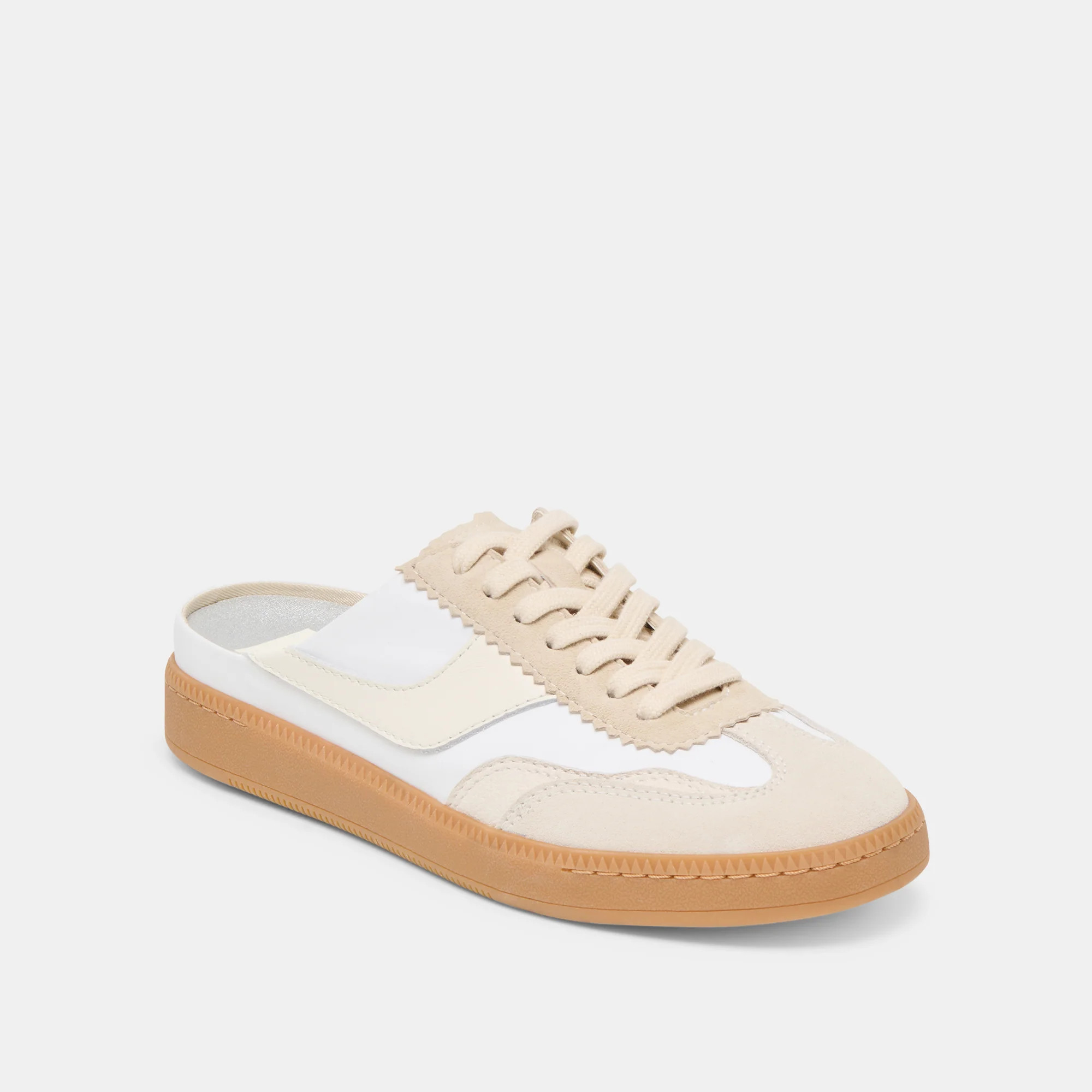Notice Slide Ivory Multi Suede Sneakers | Dolce Vita | DolceVita.com