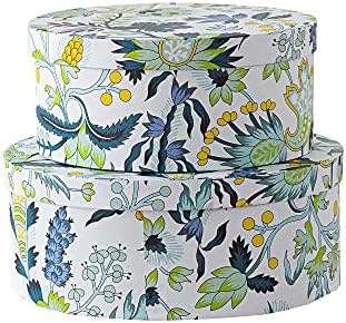 Soul & Lane Round Decorative Storage Boxes with Lids for Arrangements | Garden Grace - Set 2 | Cardb | Amazon (US)