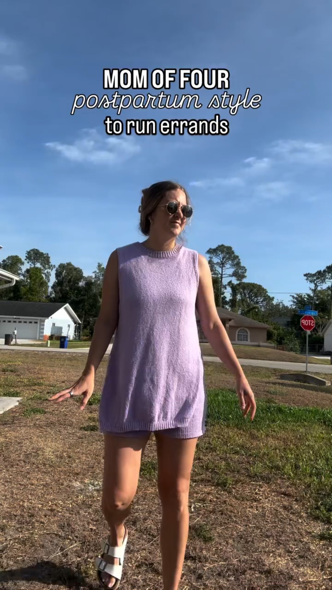 This is one of my favorite outfits ever. The only thing that would be better is if it had pockets. But seriously, I was a girl who LIVED in bike shorts and an oversized tee. While there isn’t anything wrong with that, I can guarantee it takes just as much effort if not less effort to throw on a matching set like this. They are totally my go to. Plus this color is so fun and perfect for spring rolling into summer. 

#ootd #momstyle #postpartumjourney