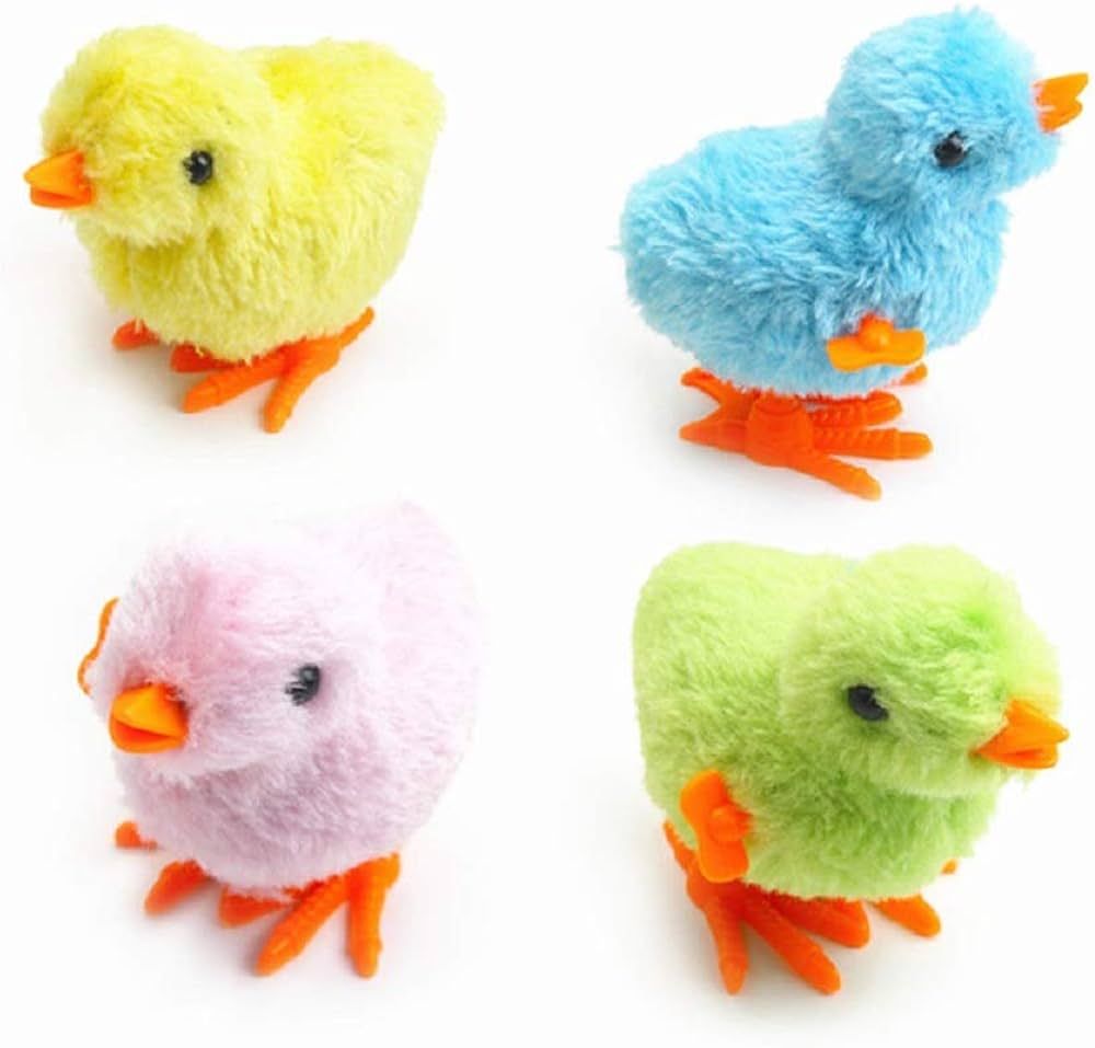 Shuiniba 4 Pcs Wind-Up Jumping Chicken Ducklings Party Favors - Color send by randomly | Amazon (US)