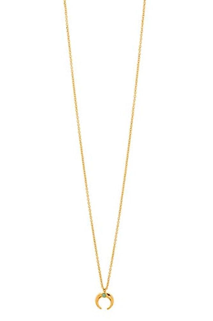 gorjana Women's Cayne Crescent Charm Adjustable Necklace - 18K Gold Plated - Delicate Charm Necklace | Amazon (US)