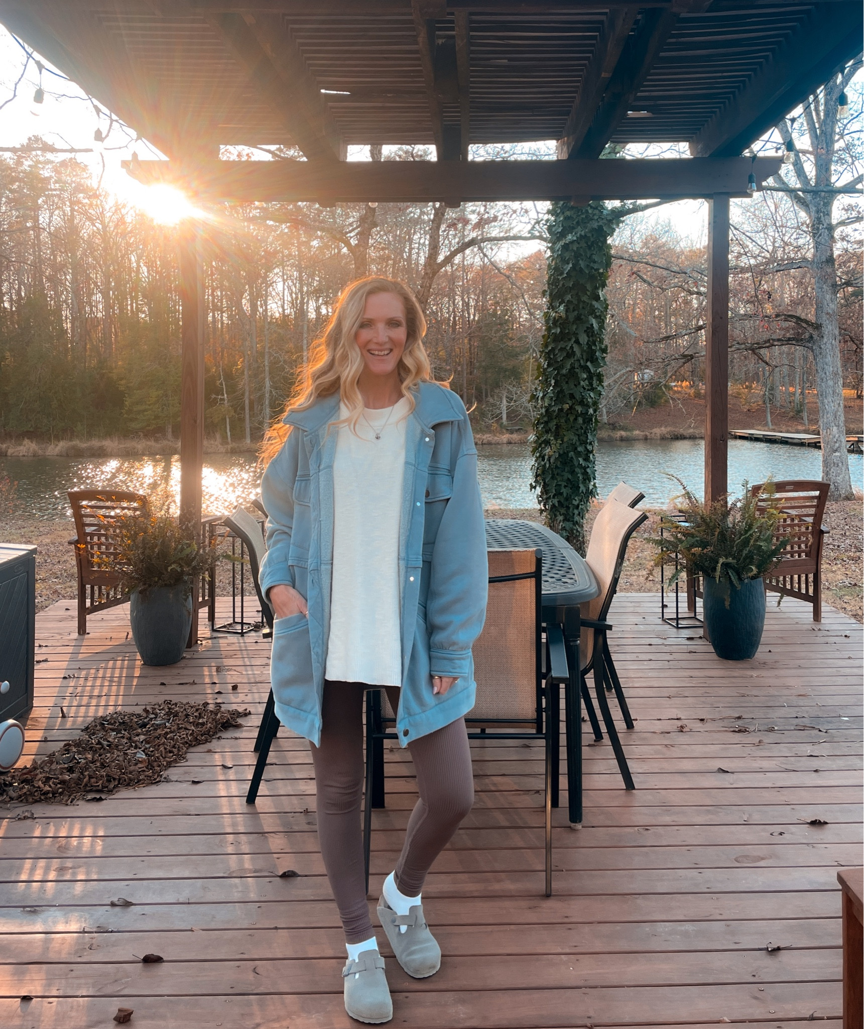 Free People still has their buy $150 get $100 deal going on! Snag this chore jacket while you can! It comes in three colors.

Jacket: XS
Leggings: FP (old)
Malibu Set: S   

Free People || jacket || winter outfit || teacher outfit || leggings || Birkenstock || cozy outfit 

#LTKGiftGuide #LTKSeasonal #LTKsalealert