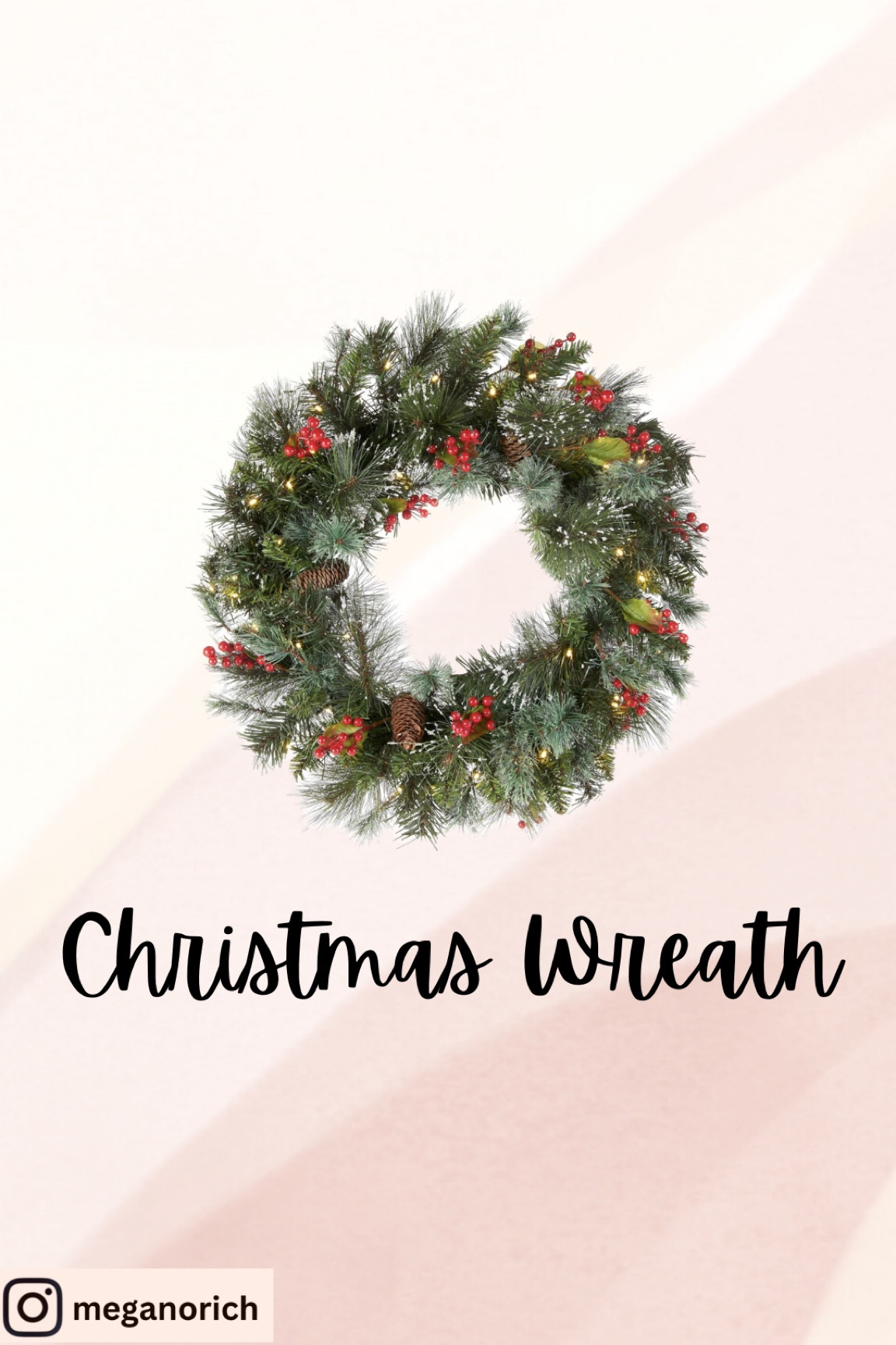 Our current front door Christmas wreath! Battery powered, pre-lit and has a timer for automatic on/off! 

#LTKSeasonal #LTKHoliday #LTKhome