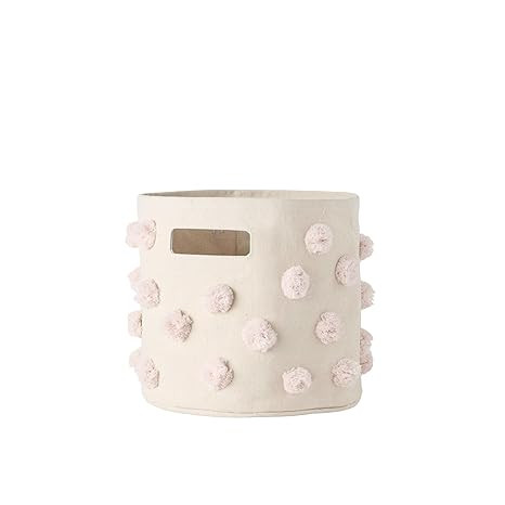 PEHR Pom Pom Basket, Pint (Blush) | 100% Cotton Canvas Storage for Nursery, Playroom & Home | Dec... | Amazon (US)