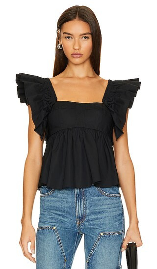 Romi Top in Noir | Revolve Clothing (Global)