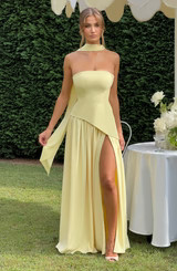 Maliyah Maxi Dress - Lemon | Babyboo (global)