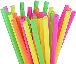 S & L Straw Company - Colored Plastic Drinking Straws - Disposable Kid Friendly, Colorful Party F... | Amazon (US)