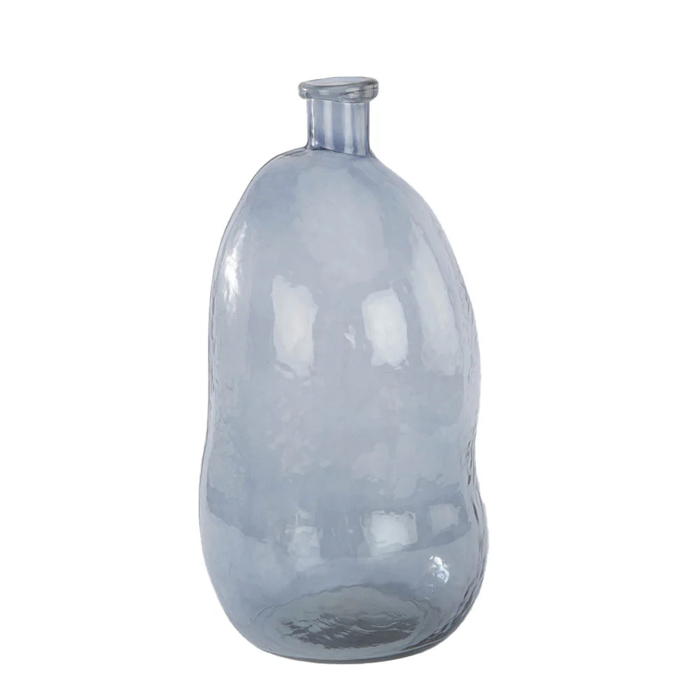 Hammered Glass Vase in Smoke | CG Hunter