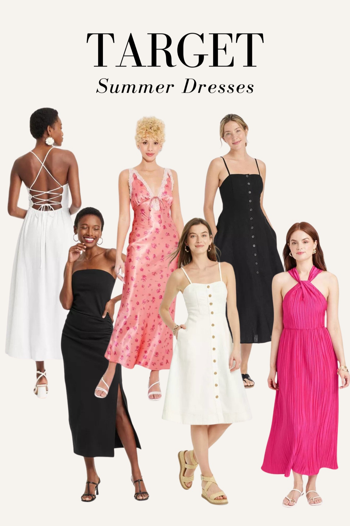 Target dresses I love! I wear size small in all 

Target sale, target dress, summer dress, black dress, white dress, pink dresss

#LTKFindsUnder50 #LTKStyleTip #LTKSummerSales