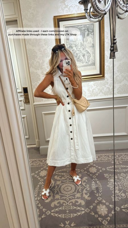 White dress I wore for a day of sightseeing in Paris!
Europe vacation outfit 