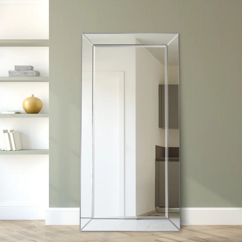 Patrie Wood Floor Mirror | Wayfair North America