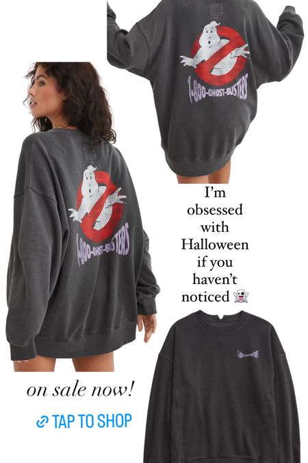 On sale now! Ghostbusters Oversized Halloween Sweatshirt 👻

#LTKSeasonal #LTKBacktoSchool #LTKsalealert