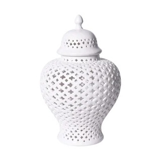 Handmade Lattice Ginger Jar with Lid | Bed Bath & Beyond