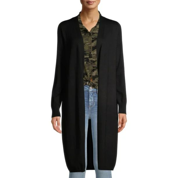 Time and Tru Women's Open Front Duster Cardigan | Walmart (US)