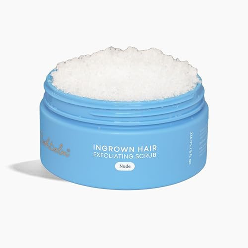 Bushbalm Ingrown Hair Exfoliating Scrub - Reduces Appearance of Ingrown Hairs and Razor Bumps, Soothes Skin and Post-Shave Redness - Nude, 236 ml | Amazon (US)