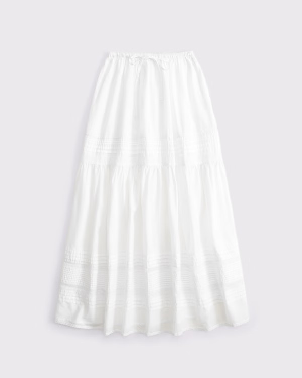 High Rise Pull-On Boho Maxi Skirt | Abercrombie & Fitch (US)