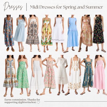 Midi dresses for spring and summer! 

#LTKSeasonal #LTKstyletip #LTKsalealert