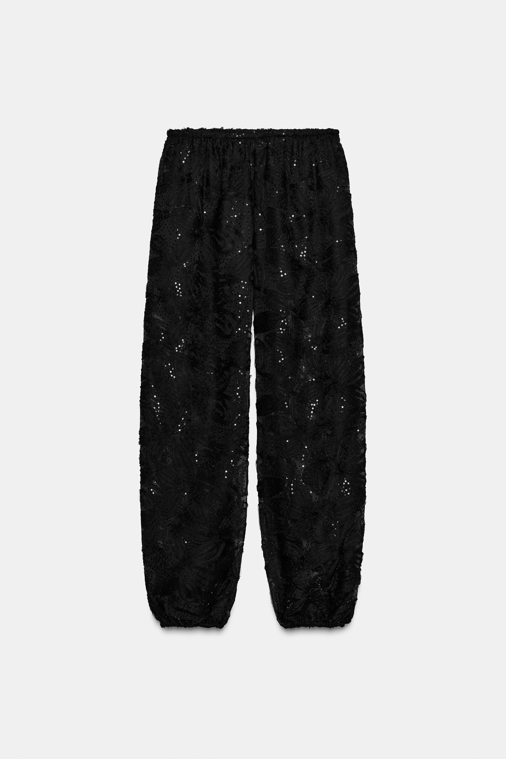 SEQUINED BALLOON PANTS | Zara US